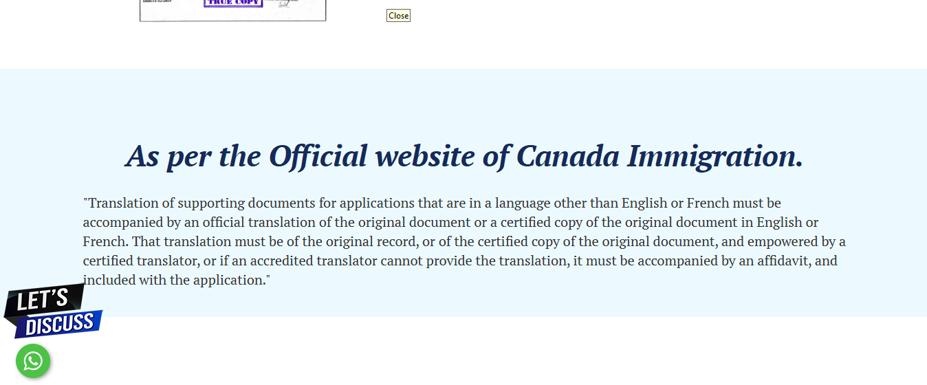Visa Documentation